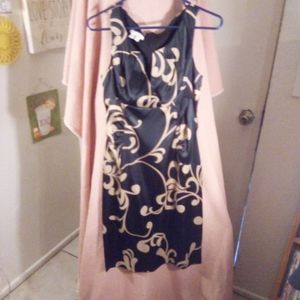 London time Black & Gold Sleeveless Dress Size 6